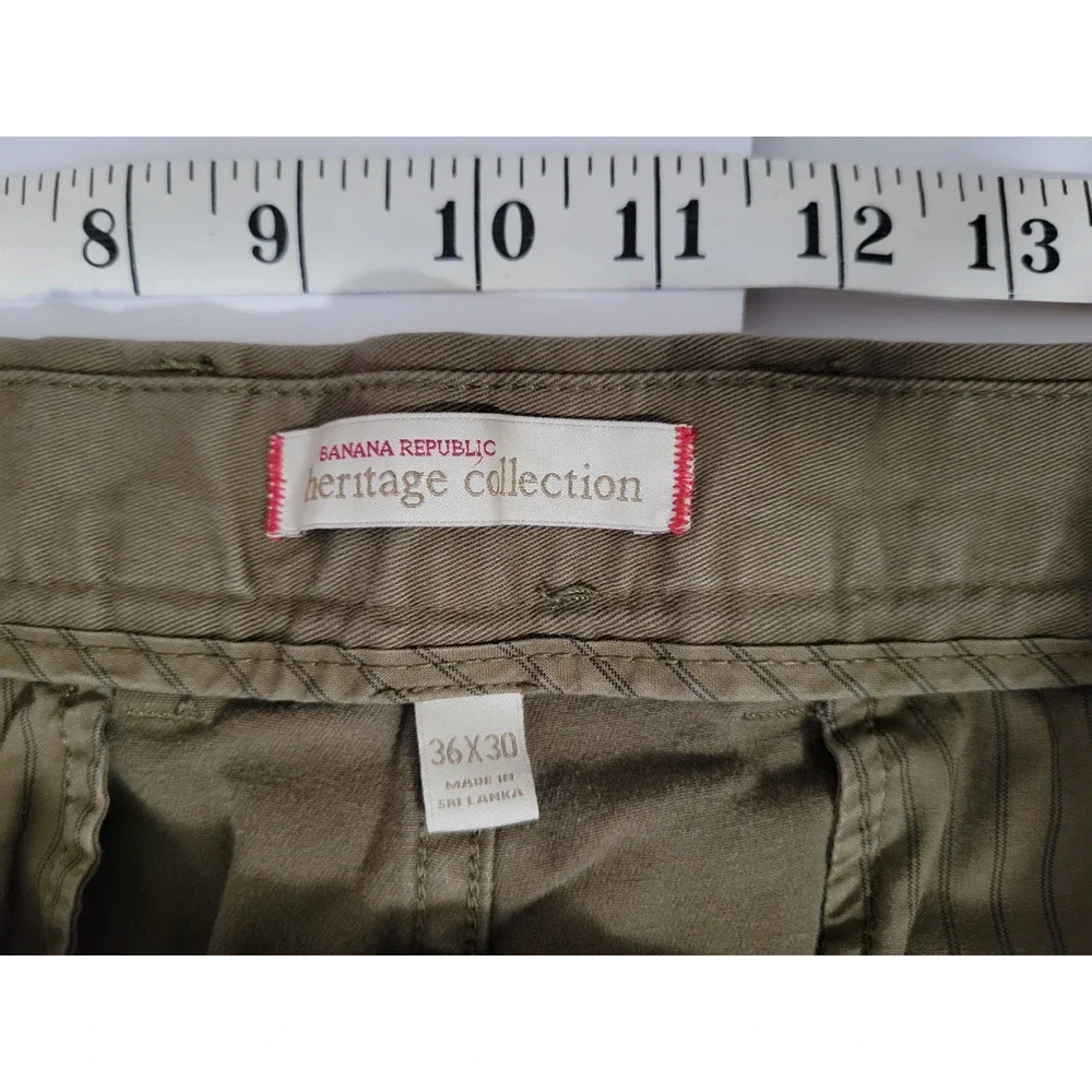 Banana Republic Heritage Collection Mens 36x30 Brown Chino Pants Straight Leg